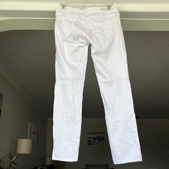 NWOT AG Adriano Goldschmied The Stilt Crop Low Rise Jeans white slim size 25 - Picture 4 of 6